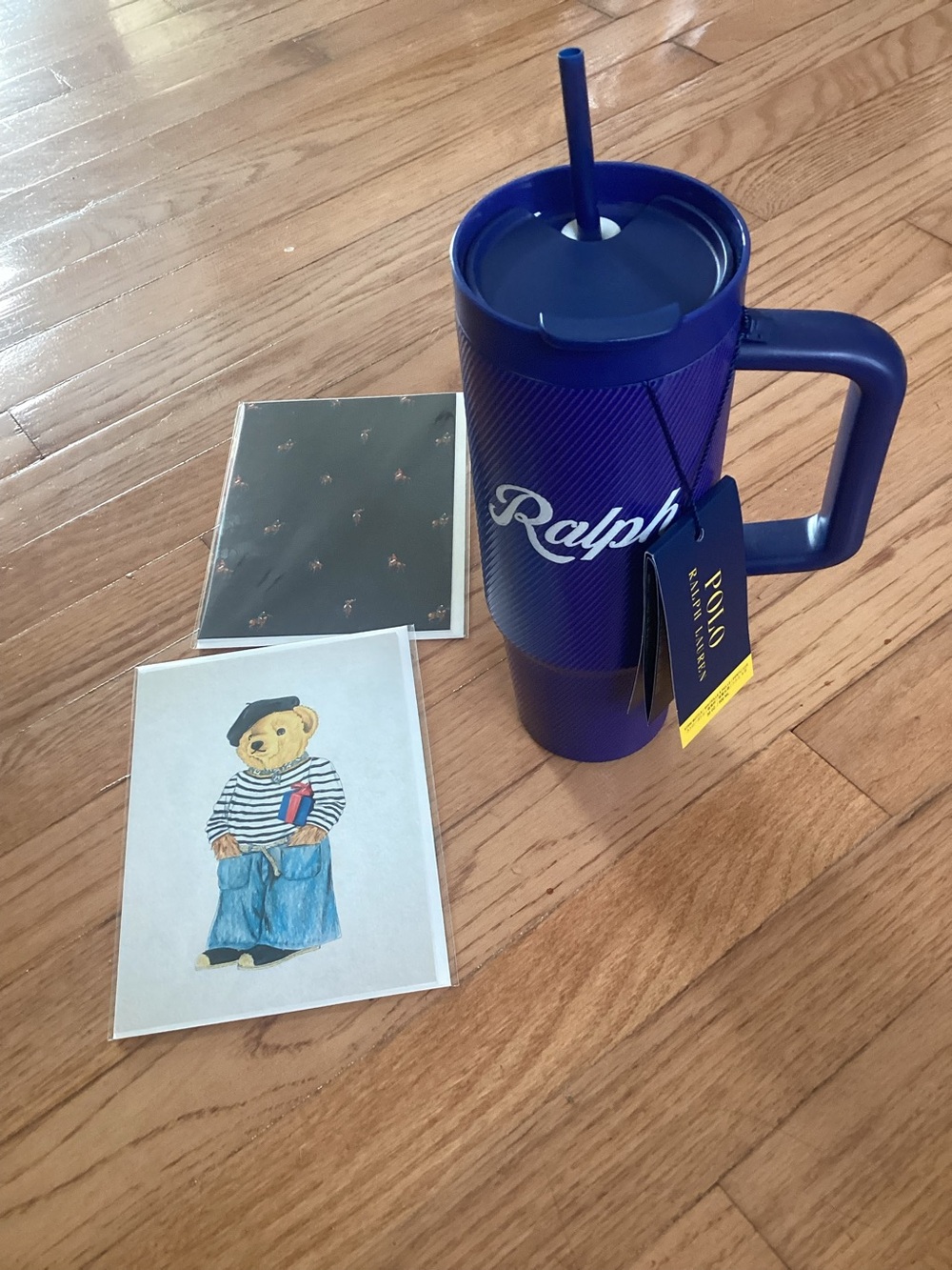 Ralph Lauren stainless steel cup included 1 Polo card